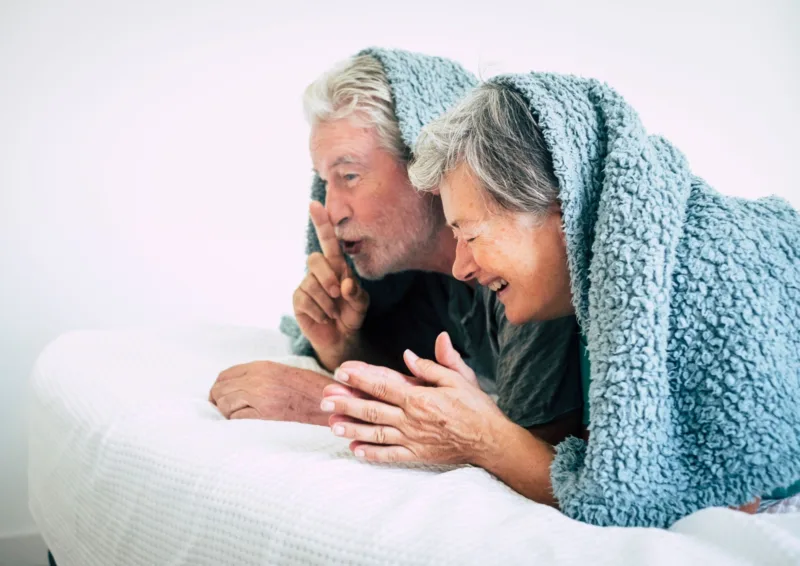 man and woman holding hands